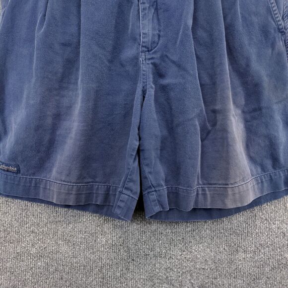 Columbia Mens Chino Shorts Blue Size 36 Slash Pockets Cotton - Picture 7 of 14